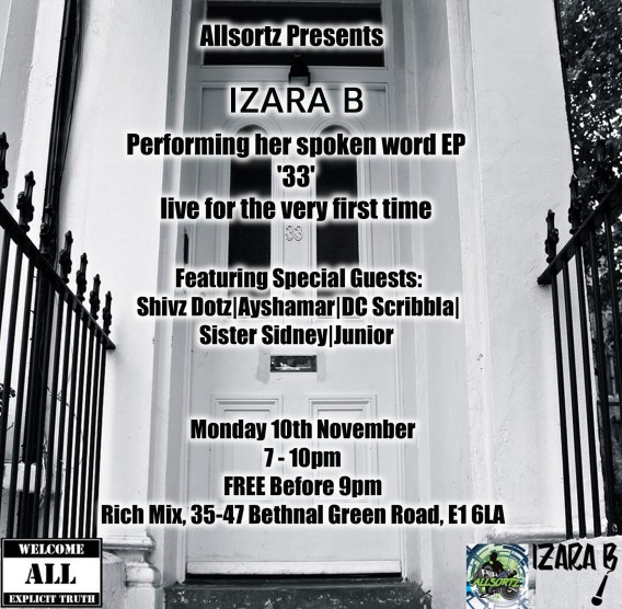 Allsortz Open Mic hosts Izara B's first EP launch!